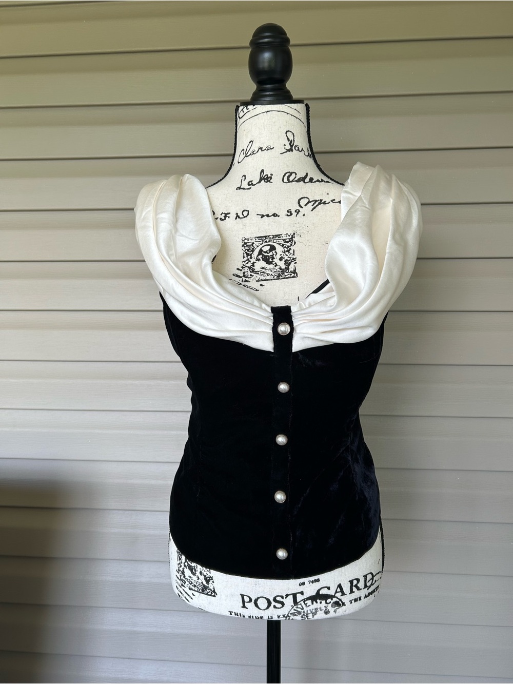 WHBM $130 Satin + Velvet Bustier